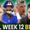 nfl week 12 sharp or square leans
